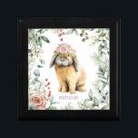 Watercolor Floral Bunny Rabbit Personalized Name Gift Box<br><div class="desc">This cute design features a watercolour painting of a rabbit with a crown of flowers with your personalized name below. Personalize by editing the text in the text box provided. Perfect for Easter,  Mother's Day,  birthday and Christmas for women,  girls,  mom,  grandmother,  best friends and sisters.</div>