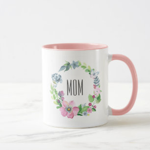 Watercolor Floral & Butterfly Mother's Day Mug