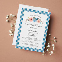 Watercolor Floral Casual Wedding Rehearsal Dinner