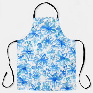 Watercolor Floral Chintz Cute Pattern Apron