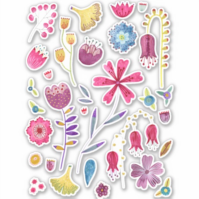 Watercolor Floral Colourful (Front)