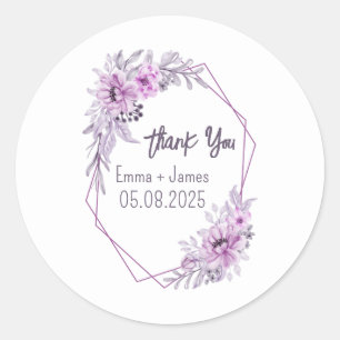 Watercolor Floral Customizable Text Sticker