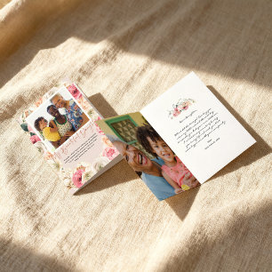 Watercolor Floral   Daughter Mother's Day Photo Ca Card