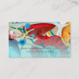 Watercolor Floral Designer Business Card