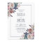 Watercolor Floral Dusty Rose Mauve Navy Blue