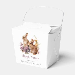 Watercolor Floral Easter Favour Boxes