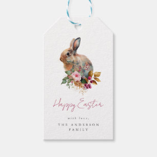 Watercolor Floral Easter Gift Tags