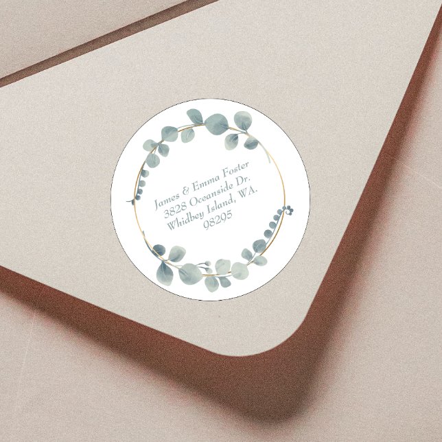 Watercolor Floral Envelope Address Seal (Creator Uploaded)