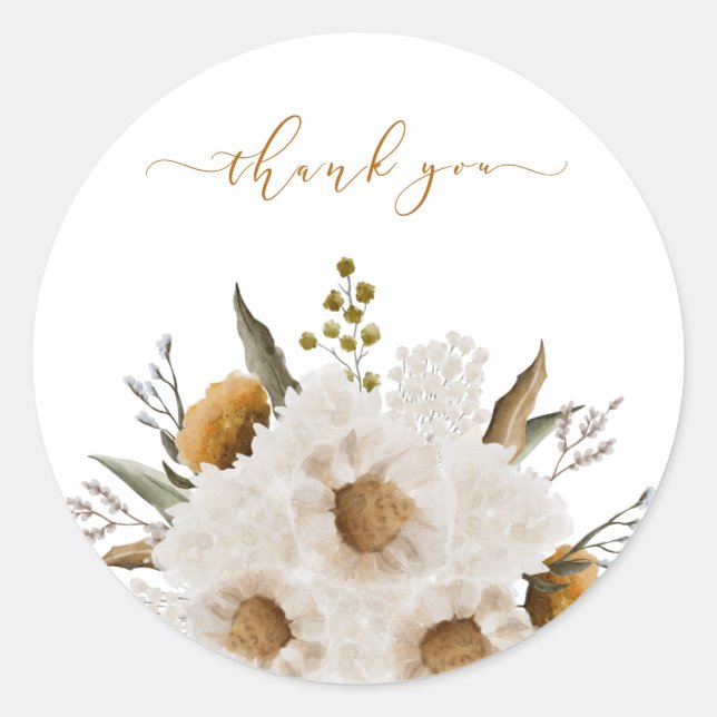 Watercolor Floral Envelope Seals (Front)