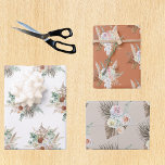Watercolor Floral Flower Boho Terra Cotta Pampas Wrapping Paper Sheet<br><div class="desc">This design may be personalized by choosing the Edit Design option. You may also transfer onto other items. Contact me at colorflowcreations@gmail.com or use the chat option at the top of the page if you wish to have this design on another product or need assistance. See more of my designs...</div>