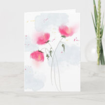 Watercolor Floral Greeting Card