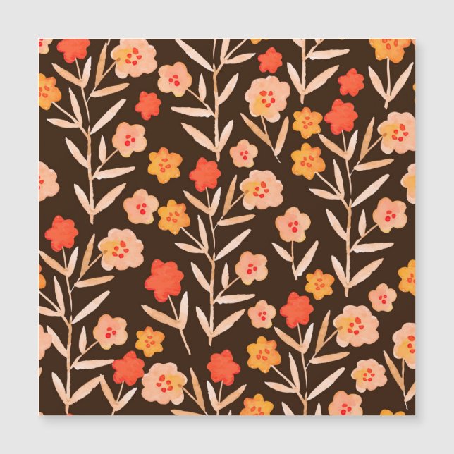 Watercolor Floral: Hand Drawn Texture (Front)