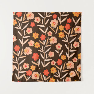 Watercolor Floral: Hand Drawn Texture Tapestry