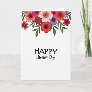 Watercolor Floral Happy Card