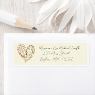 Watercolor Floral Heart Baby In Bloom Baby Shower