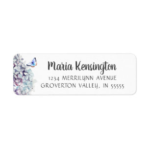 Watercolor Floral Hydrangea Handwritten Script