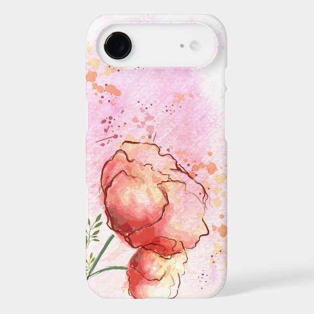 Watercolor Floral iPhone 4s Case (Back)