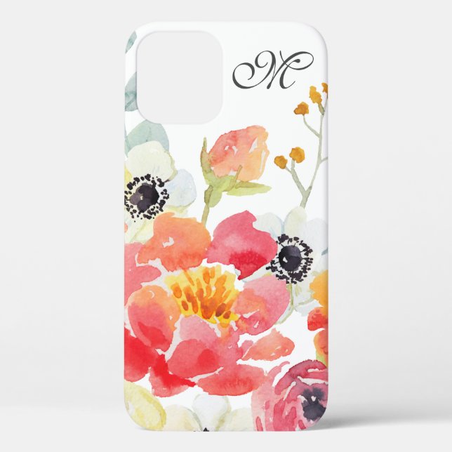 Watercolor Floral iPhone Case (Back)