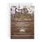 Watercolor Floral Lavender Rustic Bridal Shower