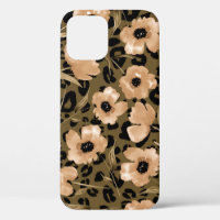 Watercolor Floral Leopard: Endless Pattern