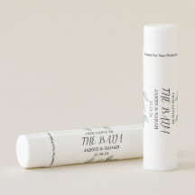 Watercolor Floral Lip Balm Wedding Favour