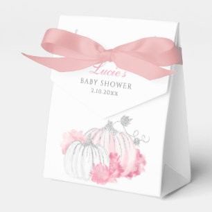 Watercolor Floral Little Pumpkin Fall Baby Shower Favor Box