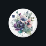 Watercolor floral  magnet<br><div class="desc">Beautiful Purple flowers,  perfect for any occasion</div>