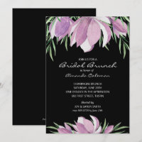 Watercolor Floral Magnolia Bridal Shower Invites