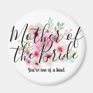 Watercolor Floral MOTHER OF THE BRIDE Bridal Party Magnet