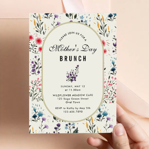 Watercolor Floral Mother's Day Brunch Party Invitation