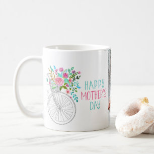 Watercolor Floral Mother's Day Photo Coffee Mug