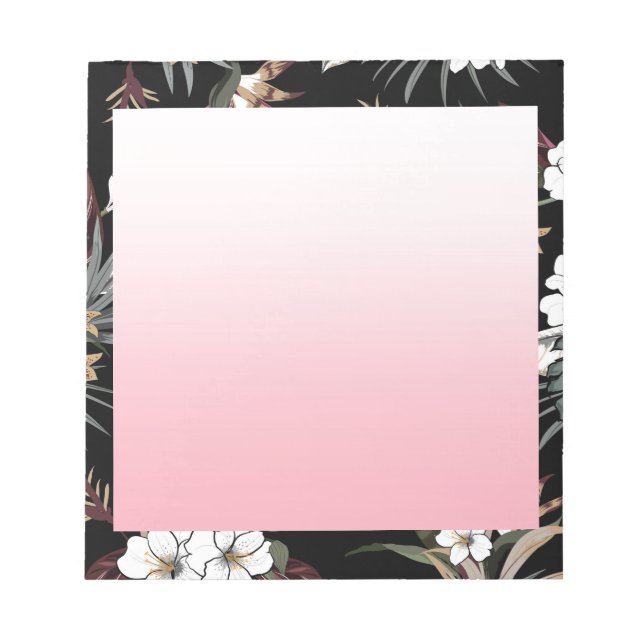 Watercolor Floral Note Pad (Front)