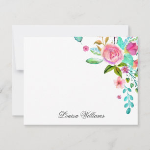 Watercolor Floral Notecards