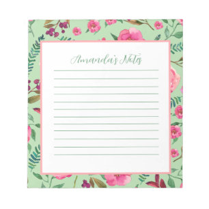 Watercolor Floral Notepad