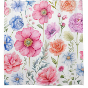 Watercolor Floral Pattern Colourful Flower