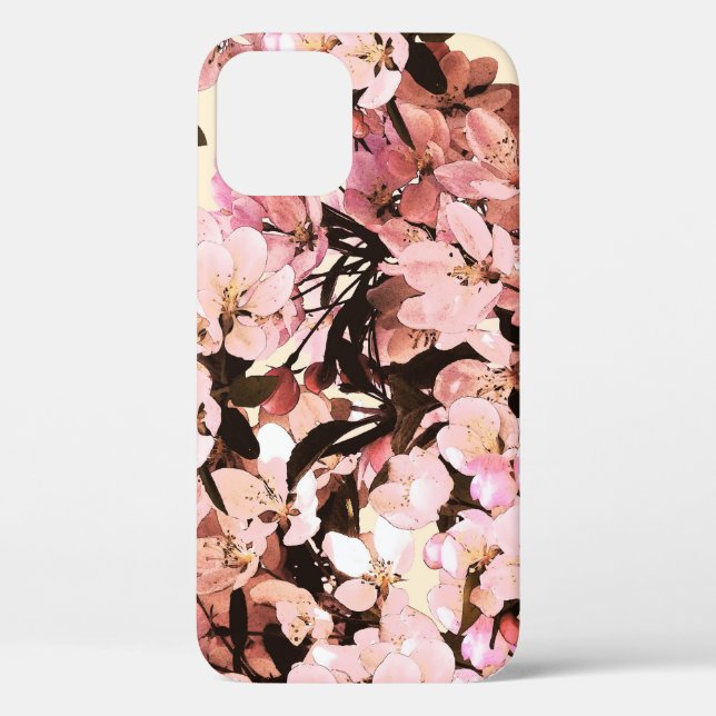 Watercolor Floral Pattern Design Case-Mate iPhone Case (Back)