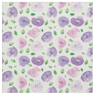 Watercolor Floral Pattern Fabric