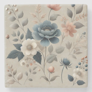 Watercolor Floral Perfect for Spring & Summer Stone Coaster
