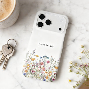 Watercolor Floral Personalized iPhone 17 Pro Max