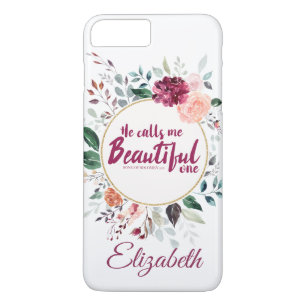 Watercolor Floral Personalized Scripture Case-Mate iPhone Case