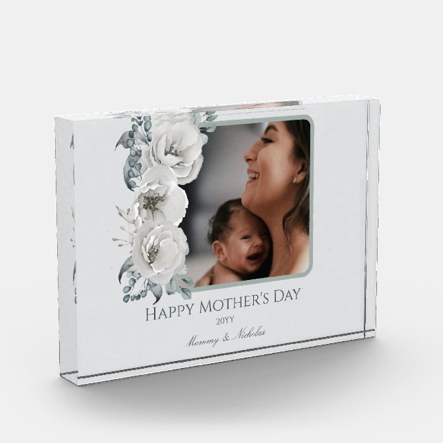 Watercolor Floral Photo Mother's Day (Left)