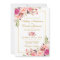 Watercolor Floral Pink Blush Gold Wedding