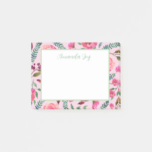 Watercolor Floral Post-it Notes