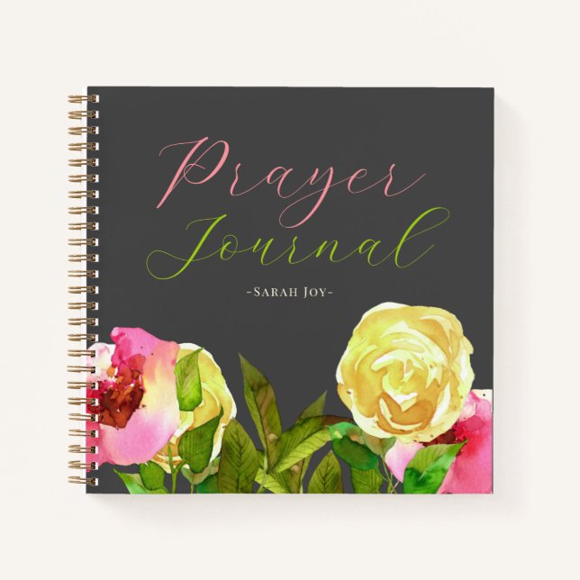 Watercolor Floral Prayer Journal (Front)