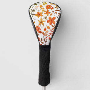 Watercolor Floral Print  Golf Head Cover