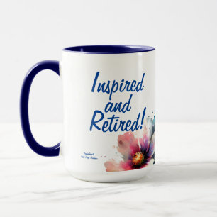 Watercolor Floral RETIRED Blues Mug
