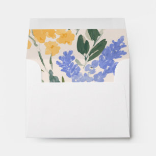 Watercolor Floral Return Address Envelope