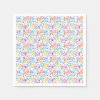Watercolor Floral Seamless Pattern Napkin