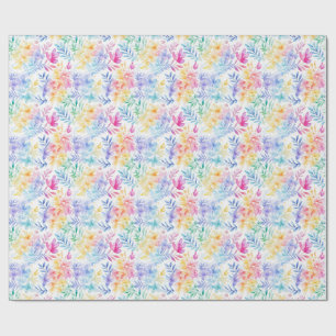 Watercolor Floral Seamless Pattern Wrapping Paper