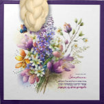 Watercolor Floral Series III Challah Dough Cover & Napkin<br><div class="desc">Her challah is a work of art. Sign her name with a flourish on this stunning watercolor design. Includes Hebrew text of Bracha ( Blessing) for taking Challah. Knead Dough? We've Got You Covered! Baking enthusiasts: Express yourself & show off your personal style while giving back to those in need!...</div>